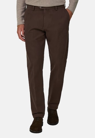 Boggi Milano Slimfit Chino in Bruin: voorkant