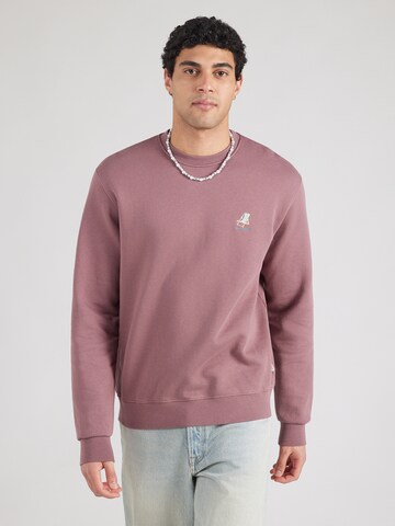 Sweat-shirt 'Homeoffice' Iriedaily en violet : devant