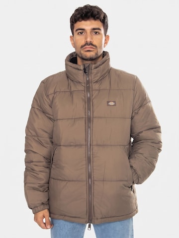 DICKIES Winterjacke 'Waldenburf Jacket Mushroom'‌‌‌‌‌‌‌‌‌‌ in Braun: Vorderseite