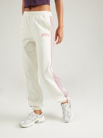 ROXY Tapered Sports trousers 'ESS' in White: front