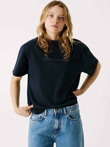 Maglia extra large 'TEAM RECORDS' di Red Bull Racing x Pepe Jeans in blu: frontale