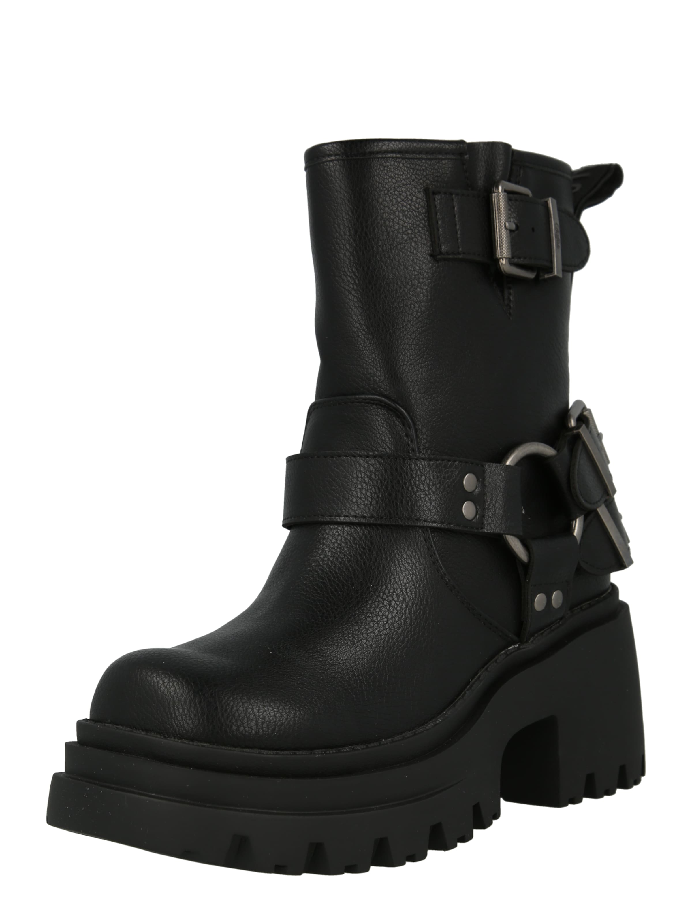 BUFFALO Μποτάκι σε μαύρο: μπροστά