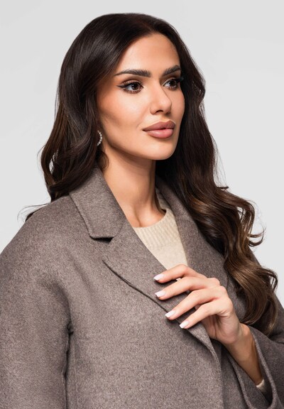 Ombre Tussenmantel in de kleur Beige, Productweergave