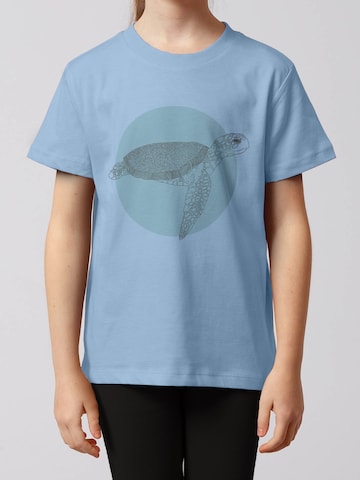 T-Shirt 'Meeresschildkröte' watabout.kids en bleu : devant