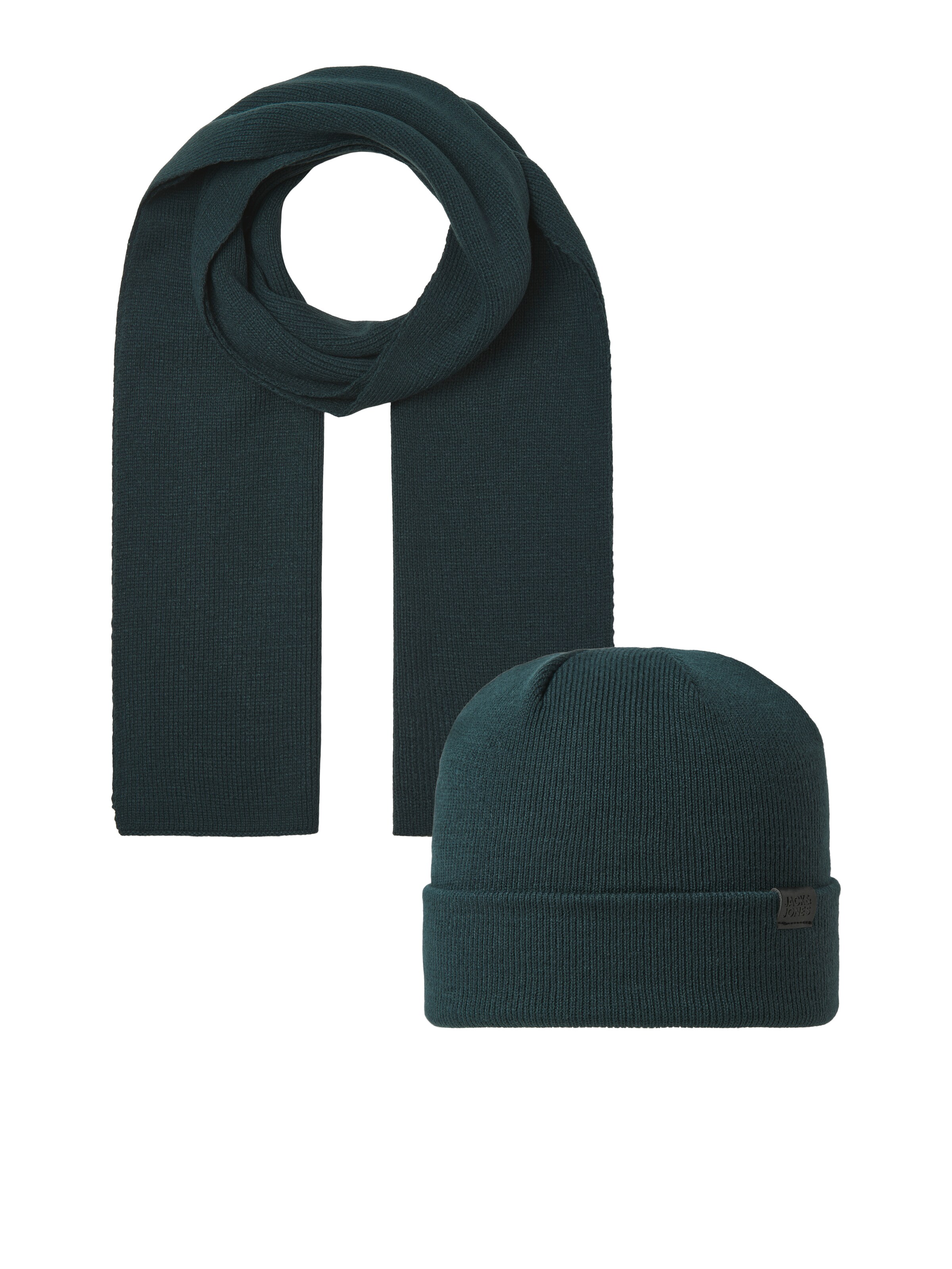 JACK & JONES Müts, värv sinine: eest vaates