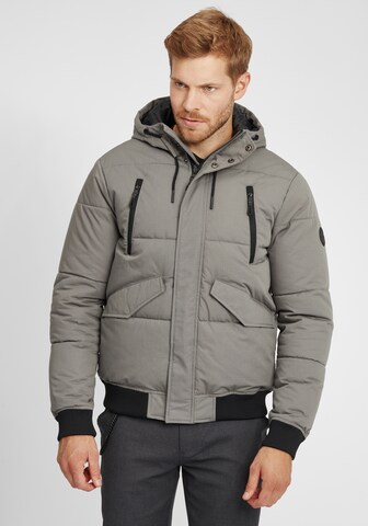 INDICODE JEANS Winterjacke 'Ravert' in Grau: Vorderseite