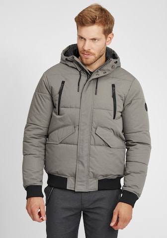 INDICODE JEANS Winter Jacket 'Ravert' in Grey: front