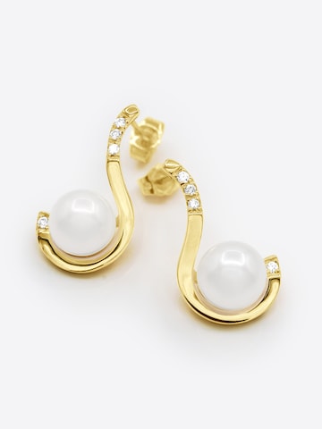 Boucles d'oreilles 'FOCH' Ateliers Saint Germain en jaune : devant