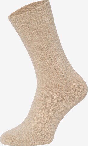HomeOfSocks Socks 'HOS72' in Beige: front