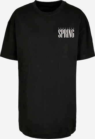 Merchcode Shirt 'Tropical Spring' in Schwarz: Vorderseite