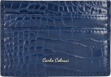 Carlo Colucci Etui 'Chilovi' in Blauw: voorkant