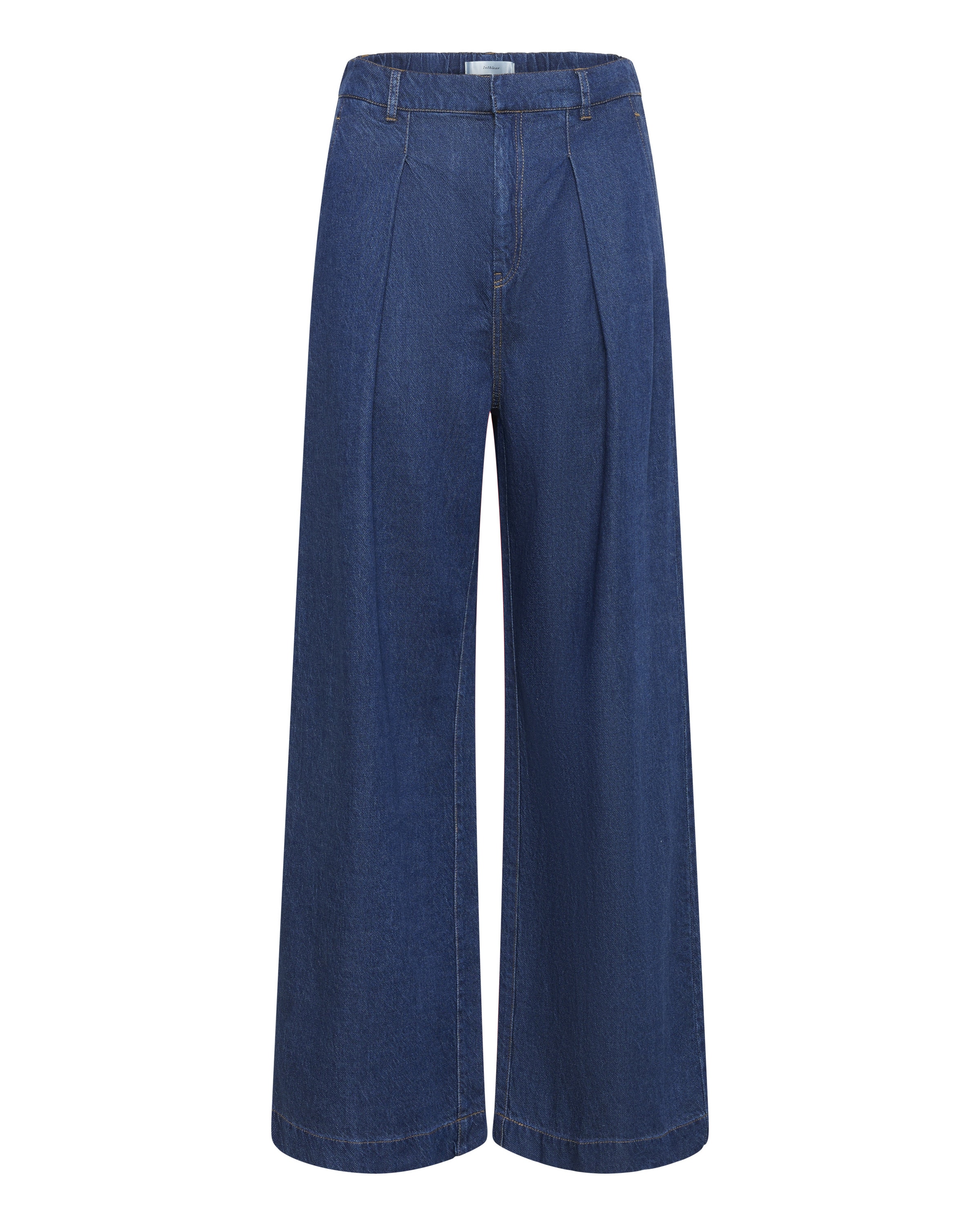 InWear Wide leg Bandplooibroek 'CarolaIW' in Blauw: voorkant