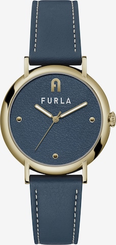 FURLA Analog Watch 'Easy Shape' in Blue: front