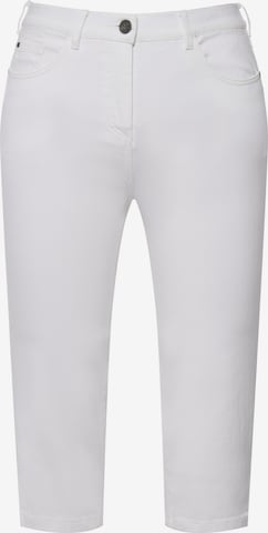 Ulla Popken Jeans in Wit: voorkant