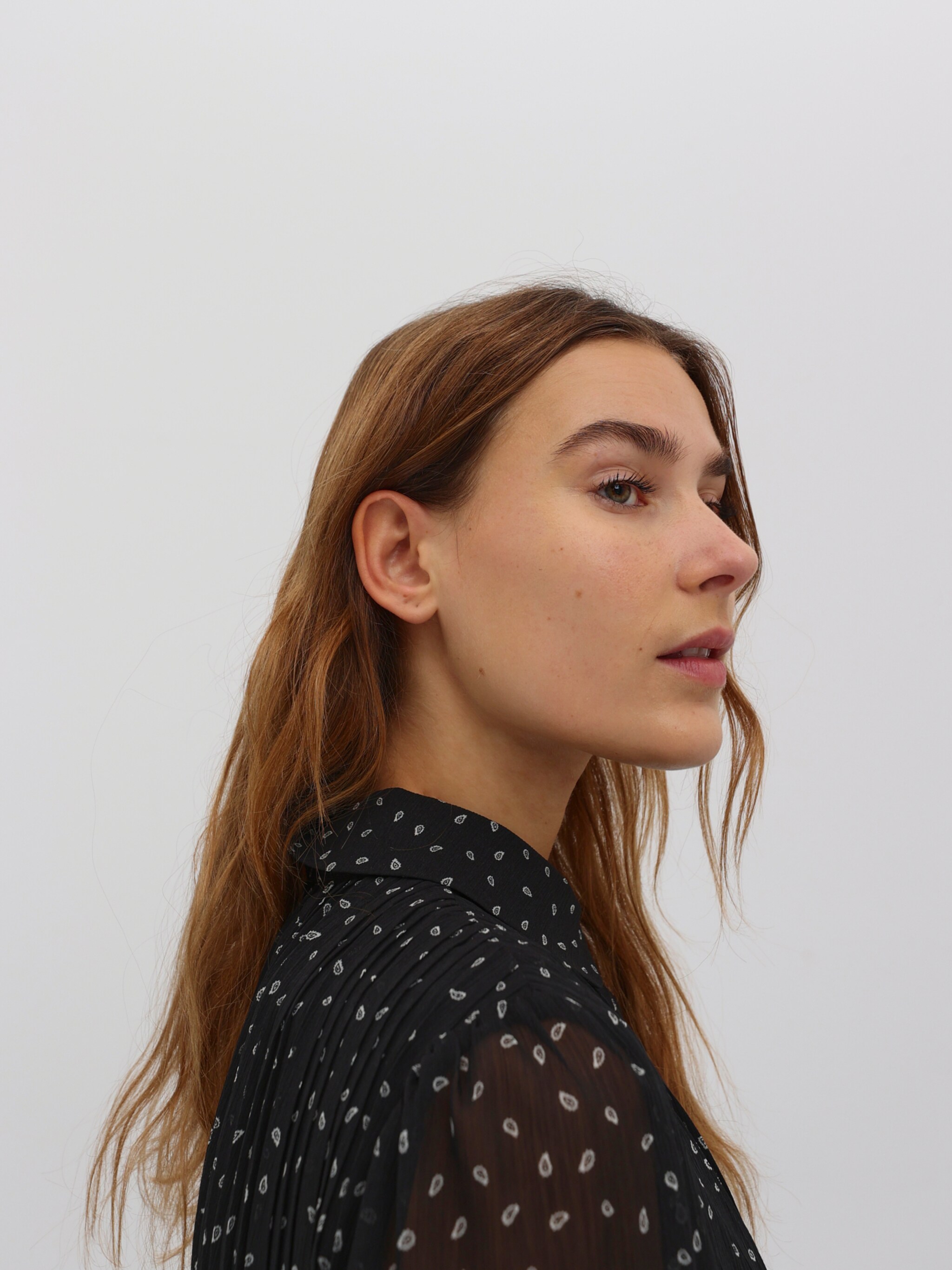 EDITED Producten Blousejurk 'Birdie' Zwart
