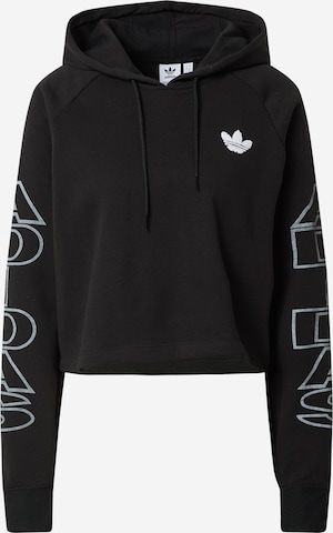 ADIDAS ORIGINALS Sweatshirt in Black: front