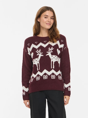VILA - Jersey 'YULE' en rojo: frente