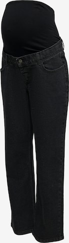 Wide leg Jeans 'MLSOUL' de la MAMALICIOUS pe negru: față