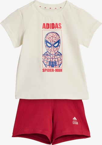 ADIDAS SPORTSWEAR Treenipuku 'Adidas x Marvel Spider-Man' värissä punainen: etupuoli