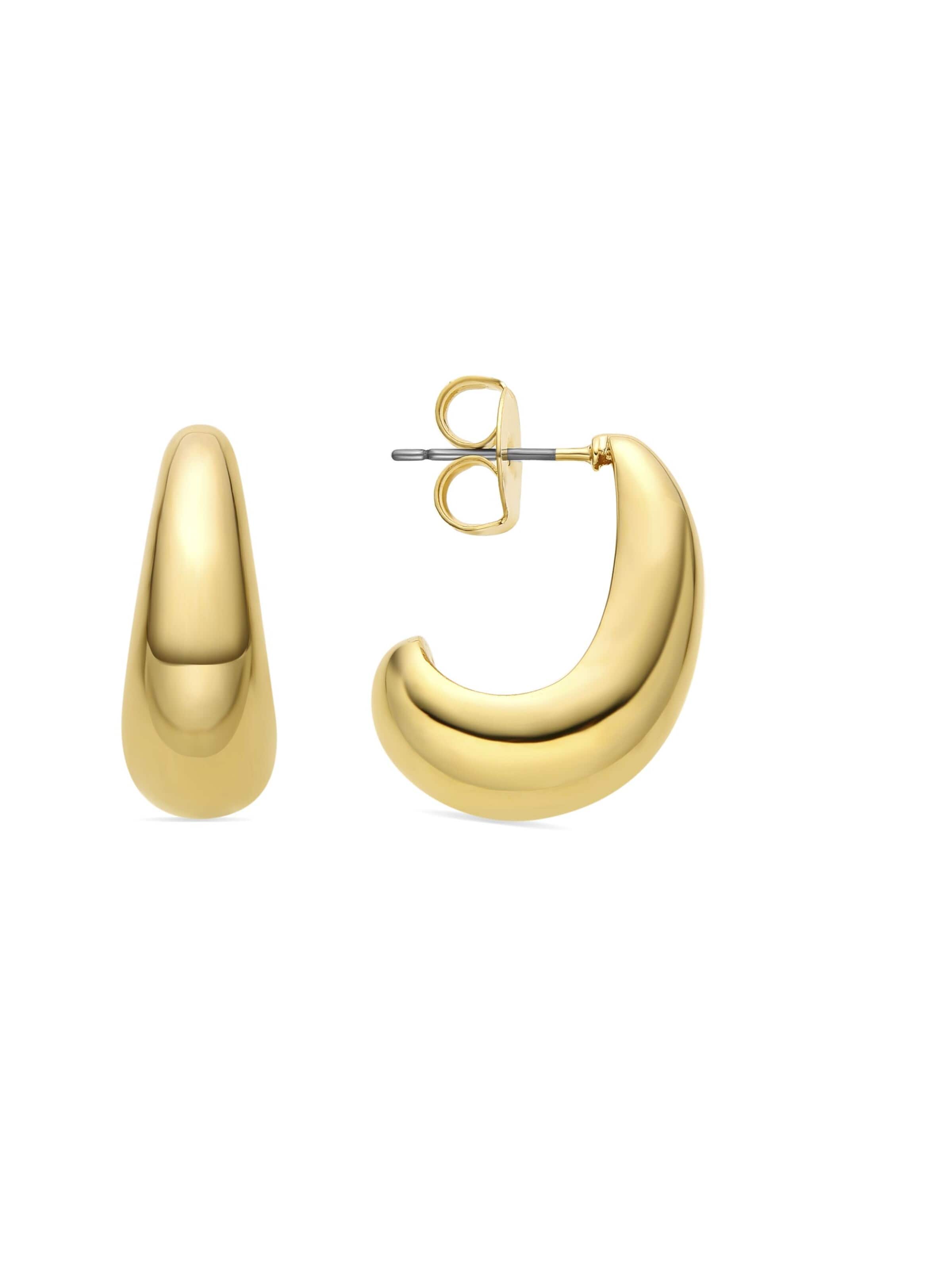 Luxenter Oorbellen 'Sanky' in Goud: voorkant