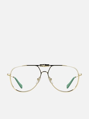 Longchamp - Gafas de sol 'Longchamp LO2187 Gold 57/14/140 WOMAN Eyewear Frame' en oro: frente