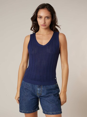 Tops en tricot 'Kishi' Deeluxe en bleu : devant