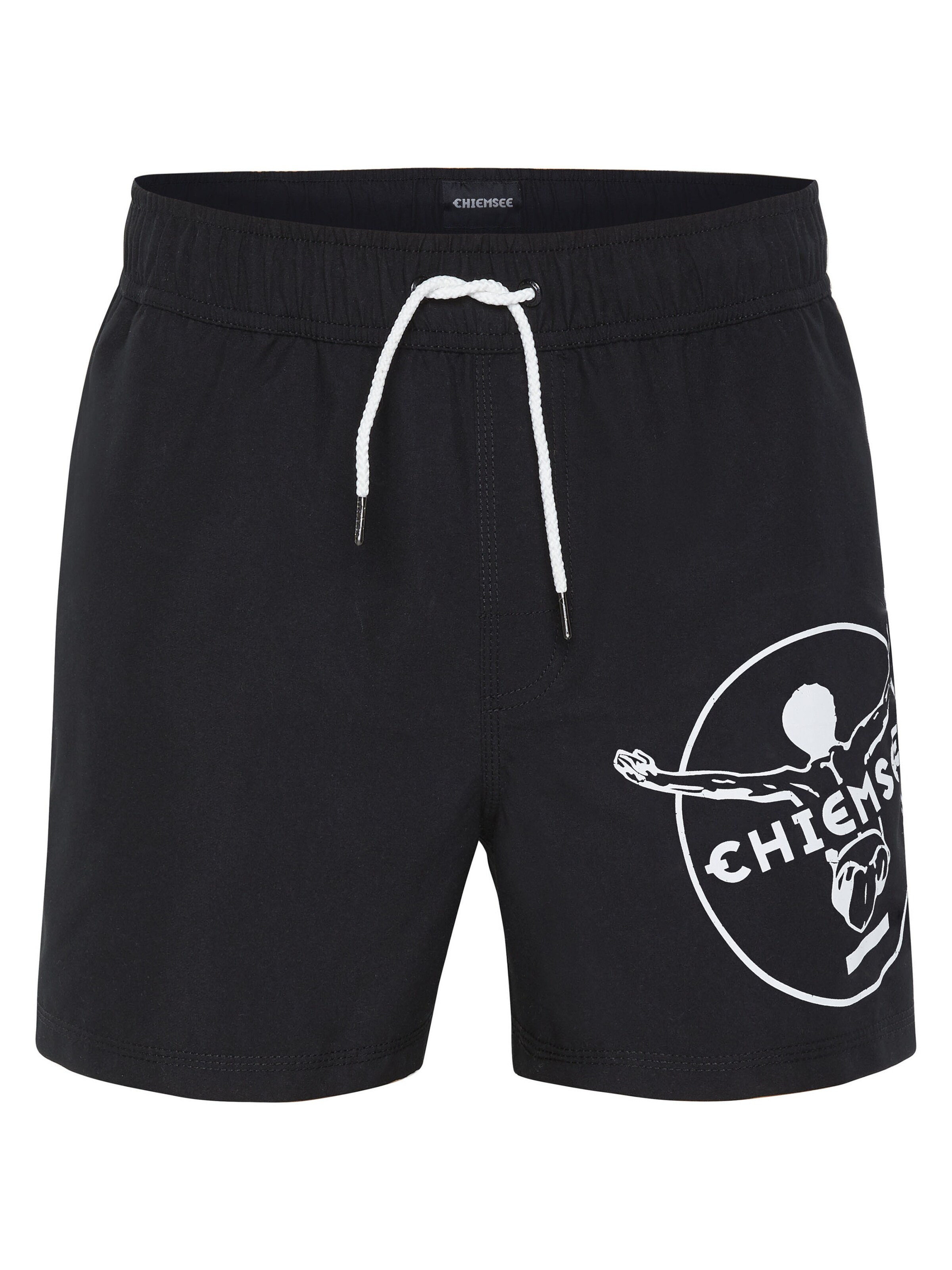 CHIEMSEE Regular Badeshorts in Schwarz: Vorderseite