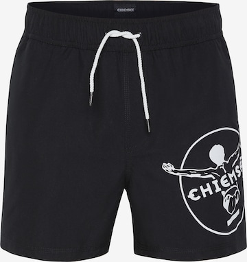 CHIEMSEE Board Shorts in Black: front