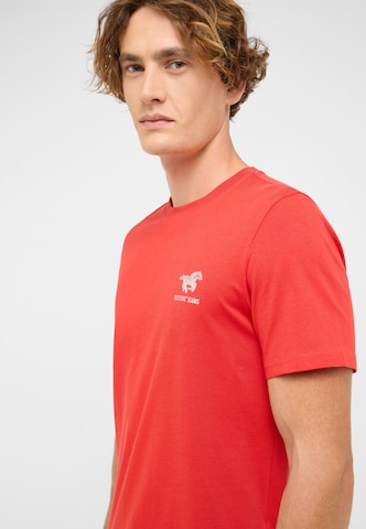 MUSTANG T-Shirt 'Austin' in Rot