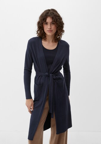 s.Oliver Knitted Coat in Blue: front