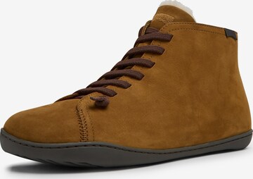 CAMPER Lace-Up Boots 'Peu' in Brown: front