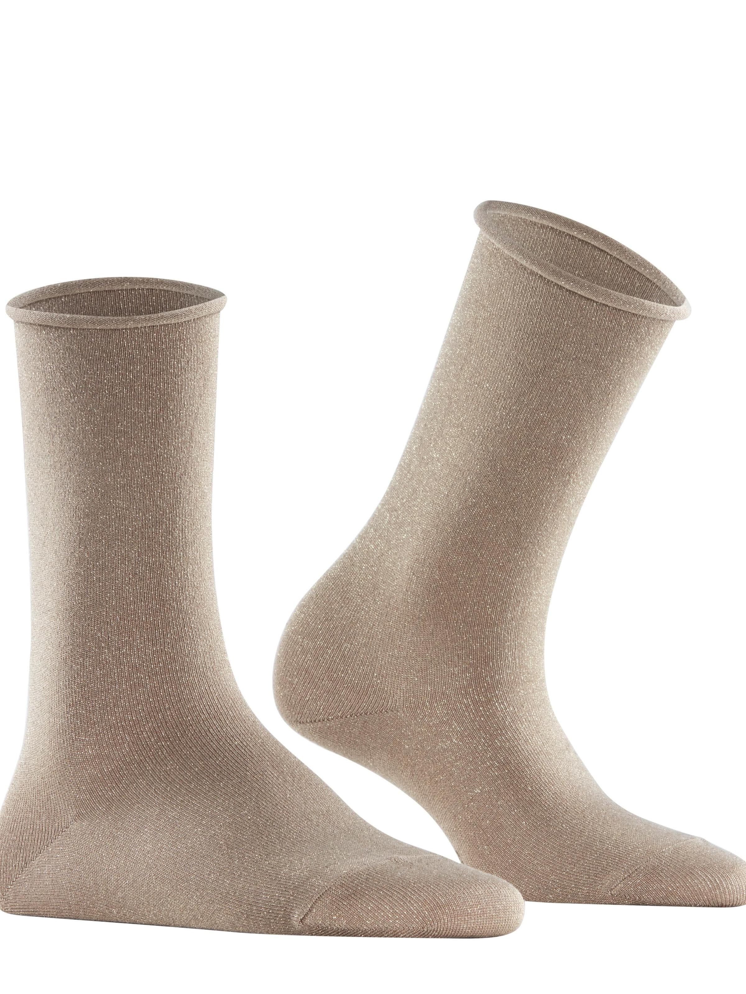 FALKE Socks 'Shiny' in Beige