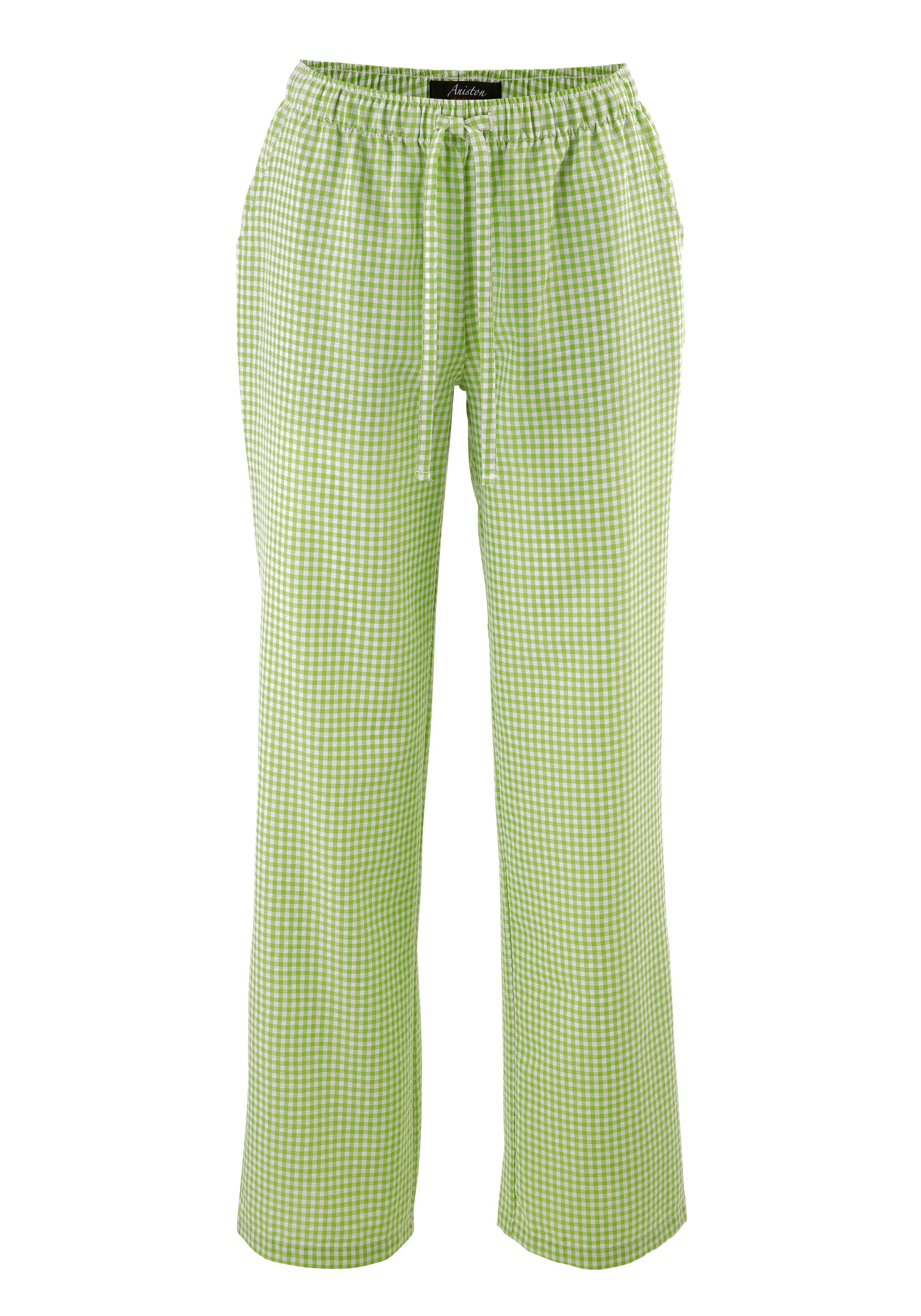 Aniston CASUAL Pajama Pants in Green: front