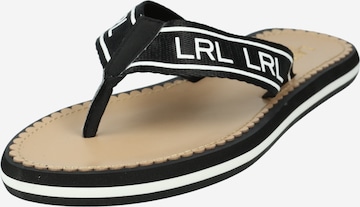 Lauren Ralph Lauren Flip-Flops 'ROXXY' i svart: forside