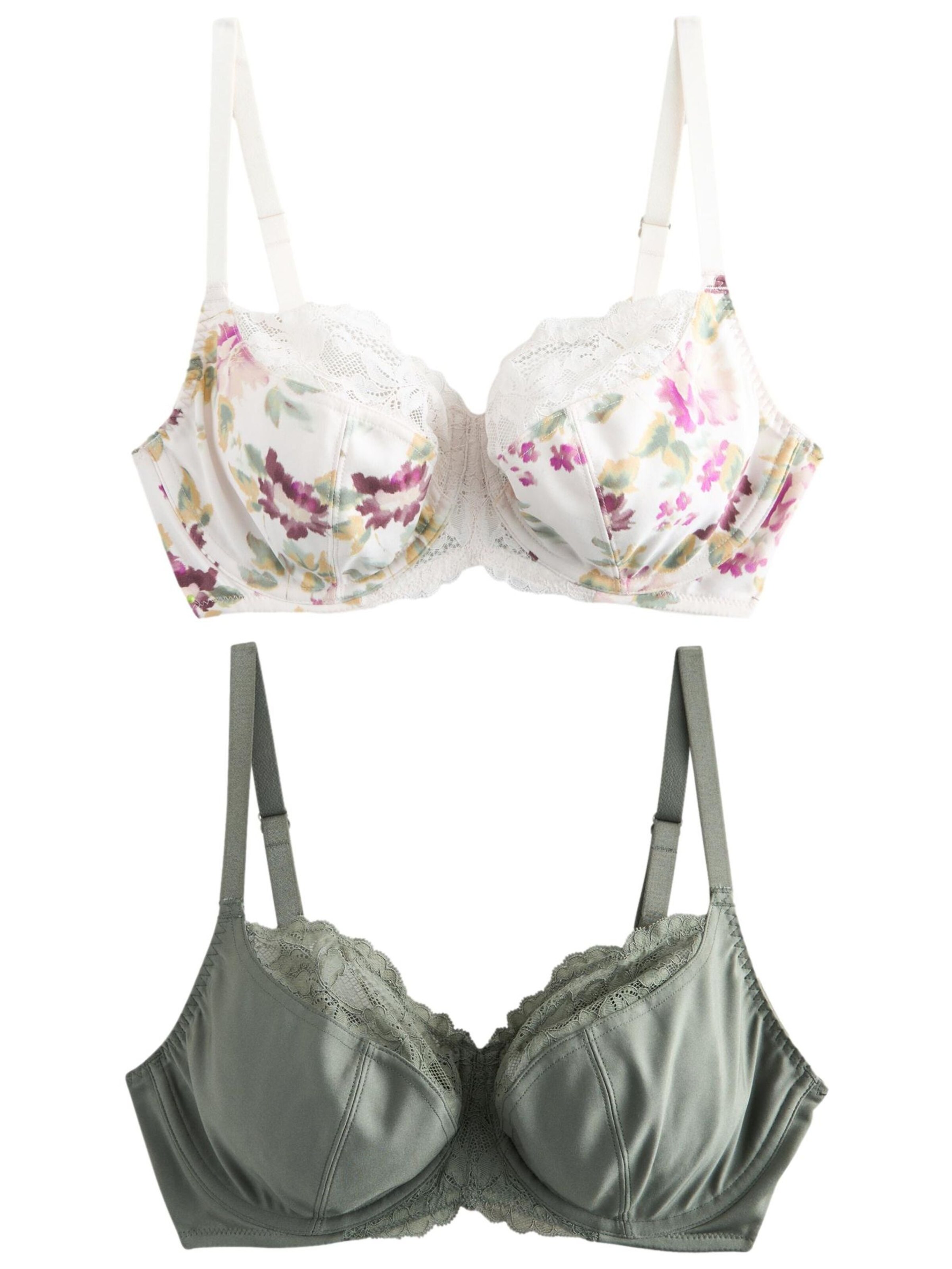 Next Push-up Bra in Grey: front