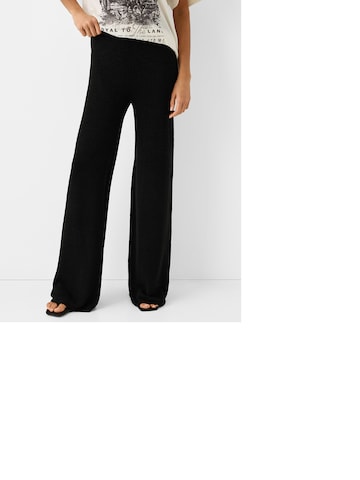 Bershka Wide leg Trousers in Black
