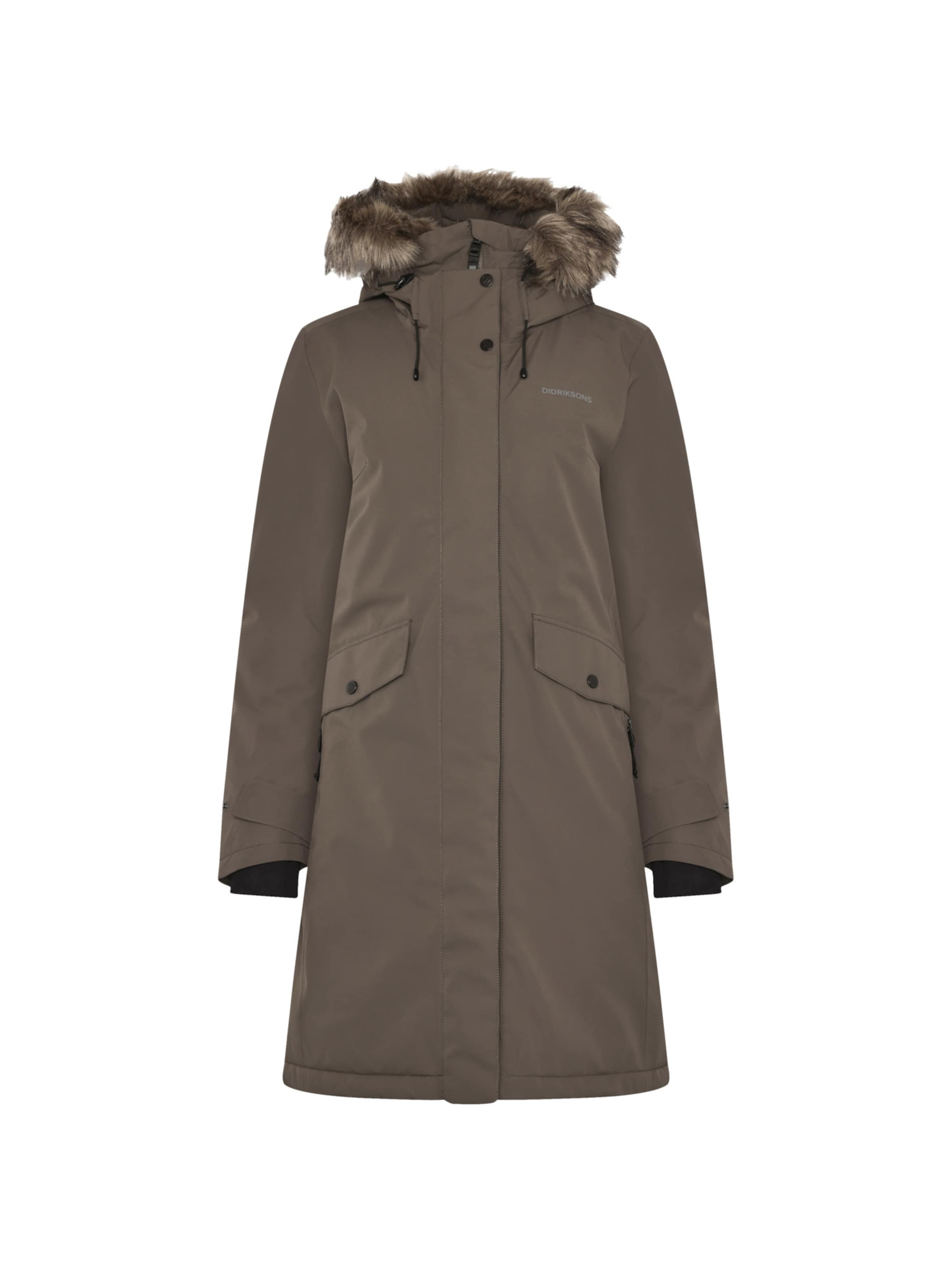 Giacca per outdoor 'Erika' di Didriksons in marrone: frontale