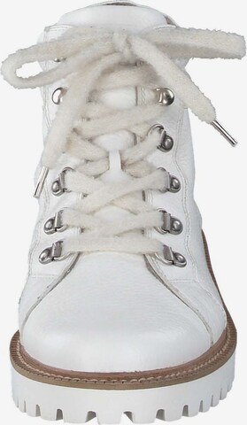 Paul Green Lace-Up Ankle Boots in White