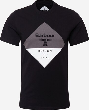 Barbour Beacon Shirt in Zwart: voorkant