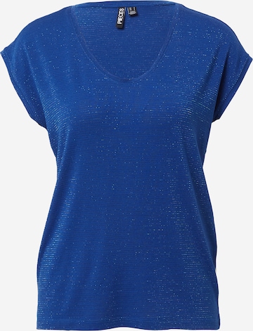 PIECES Shirt 'Billo' in Blue: front