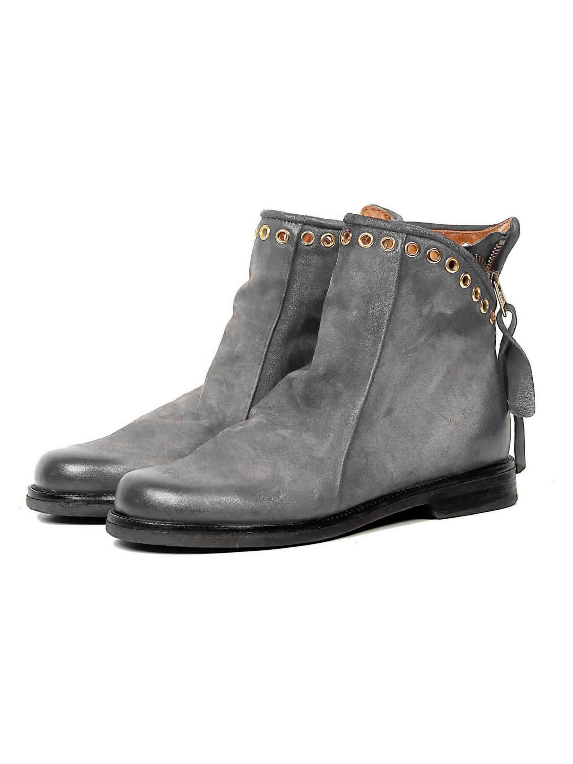 A.S.98 - Botas pelo tornozelo 'ALAYNA' em cinzento: frente