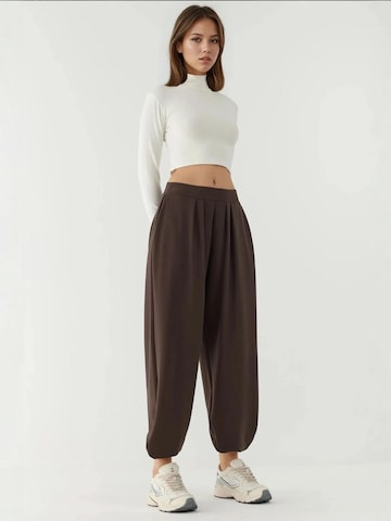 Tapered Pantaloni di Hiccup in marrone
