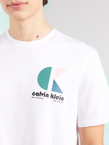 Calvin Klein Jeans Koszulka w kolorze biały