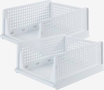 Wenko Box/Basket in White: front