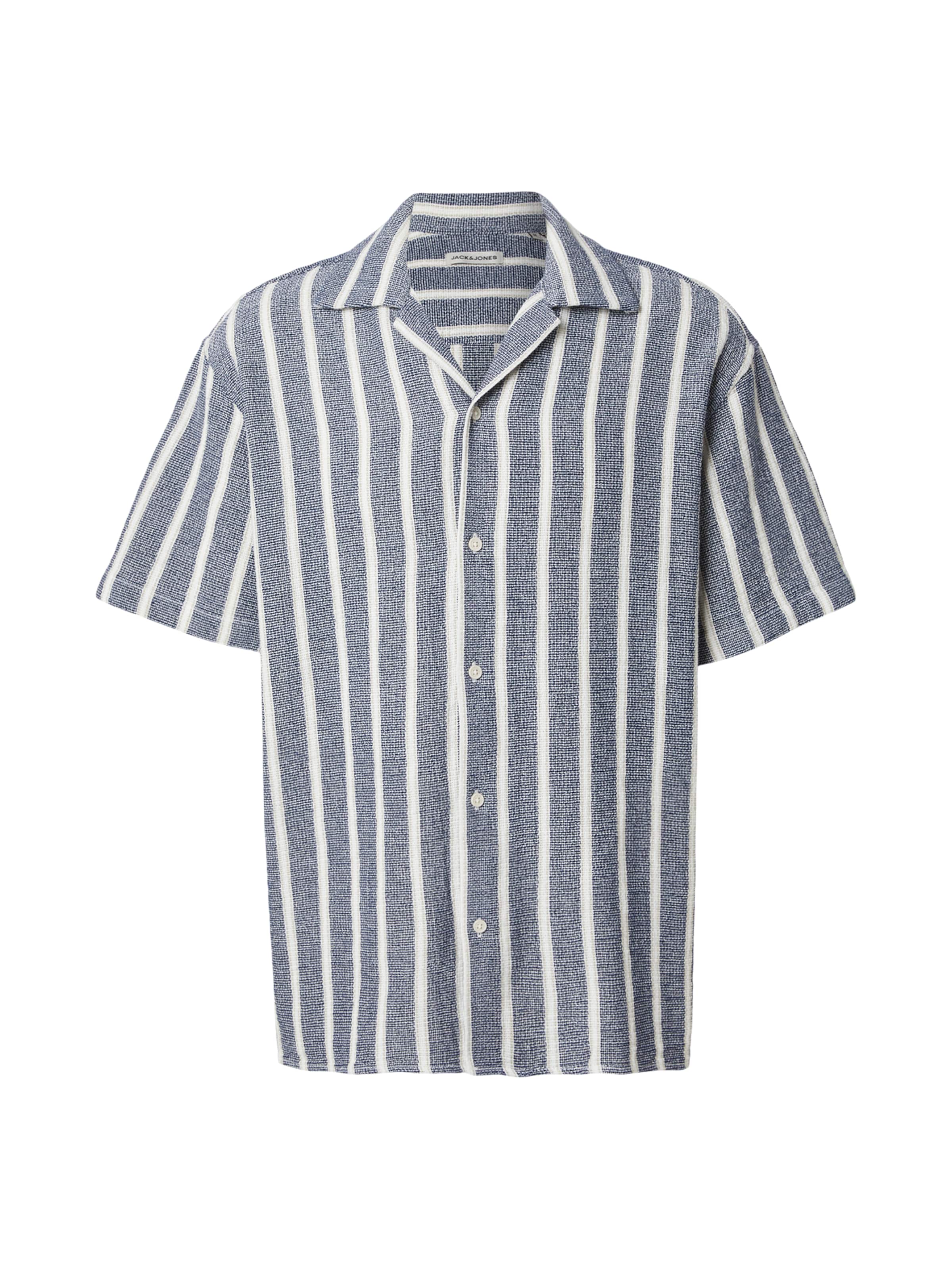 Marškiniai 'JWHCOBA' iš JACK & JONES, spalva – tamsiai mėlyna / balta, Prekių apžvalga