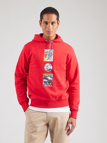 NAPAPIJRI Mikina 'B-PORTALET' - Červená: predná strana