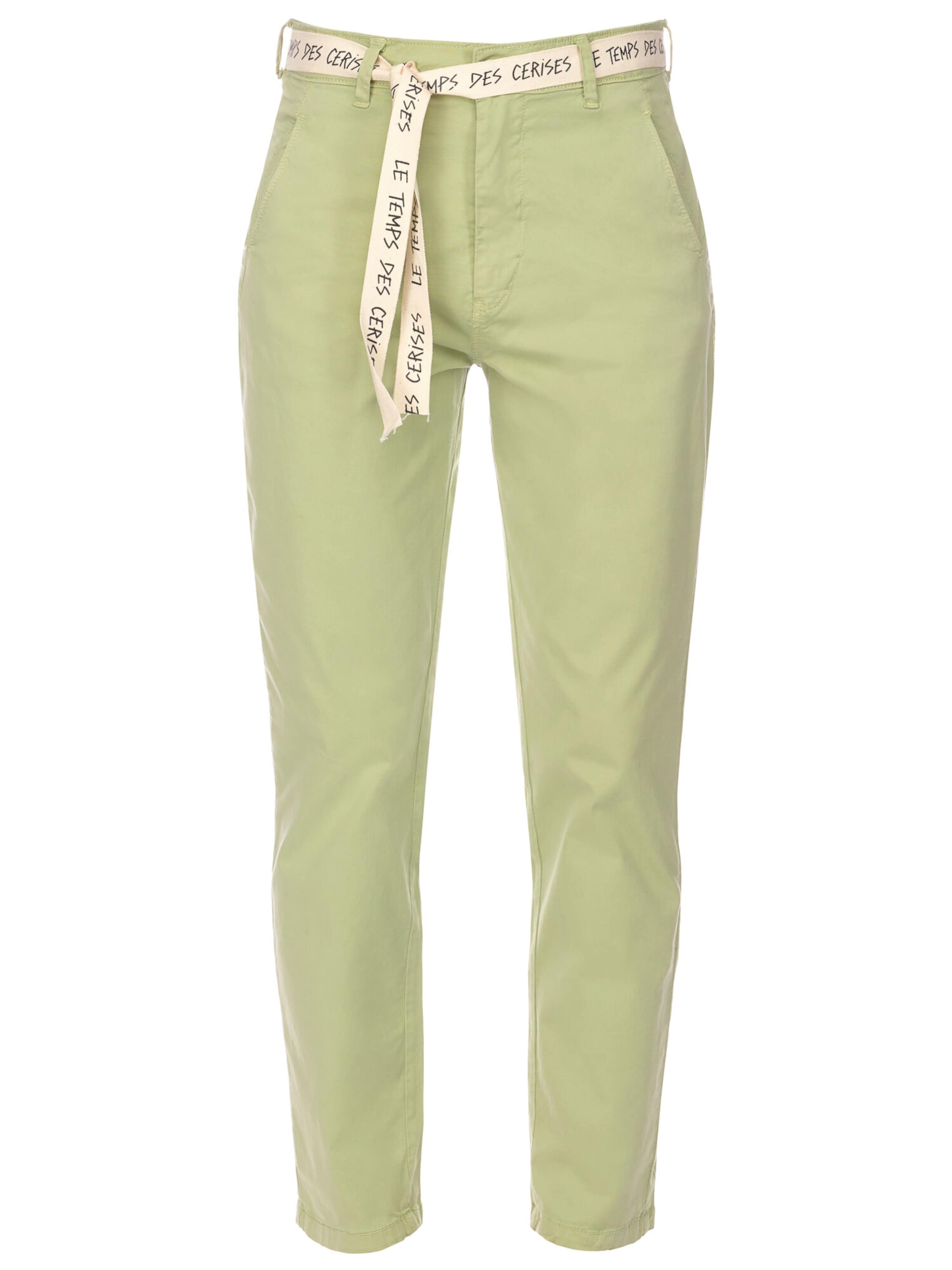 Regular Pantalon chino 'ARLO' Le Temps Des Cerises en vert : devant