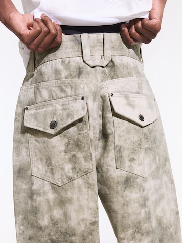 Baggy Pantalon Bershka en vert