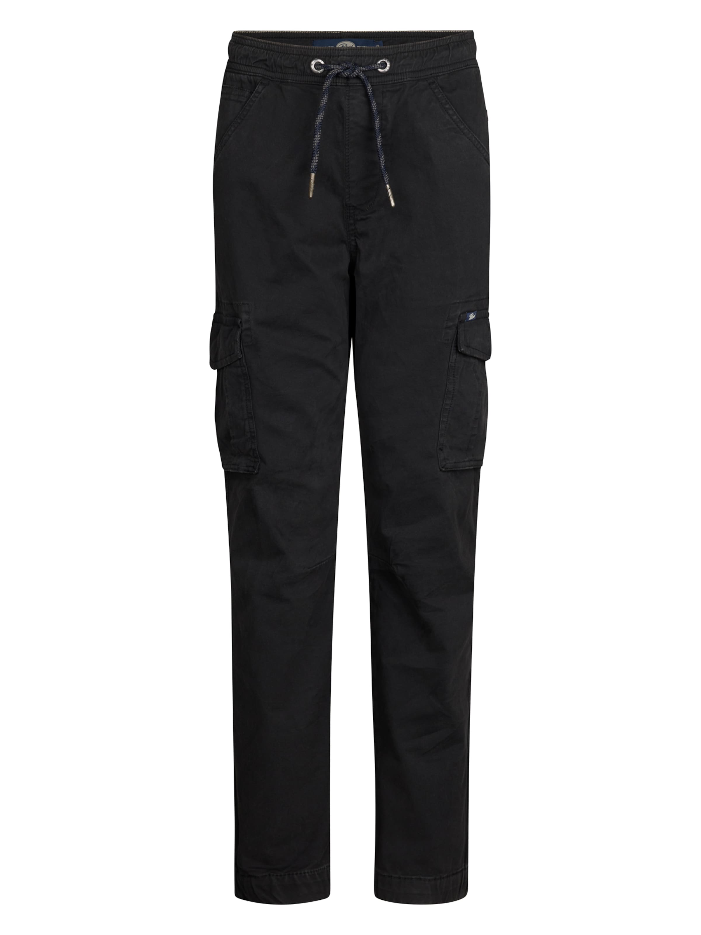 Petrol Industries Tapered Broek in Zwart: voorkant