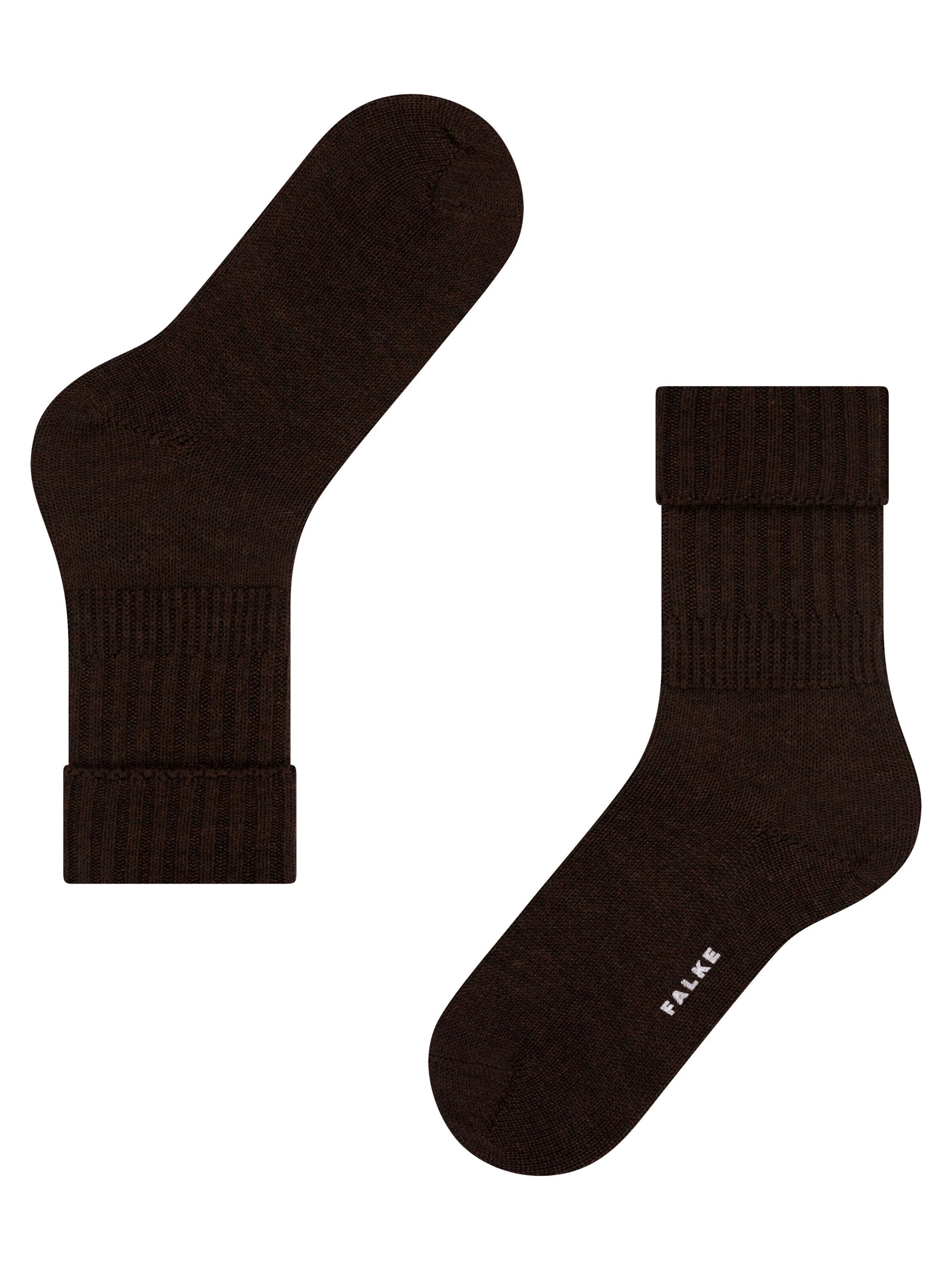 FALKE Socks 'Striggings Rib' in Brown